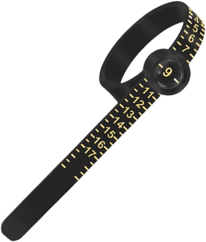 SCIKHEFT Ring Sizer with Magnifier Measuring Tool 1-17 Ring Measurer Flexible Ruler for Men&Women - Image 1